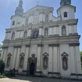 Church of St. Bernardyna in Krakow, nearby is the Frania Cafe